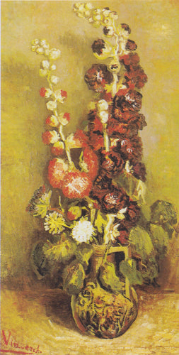 Vaso Com Mallows Musk (Vincent Van Gogh) - Reprodução com Qualidade Museu