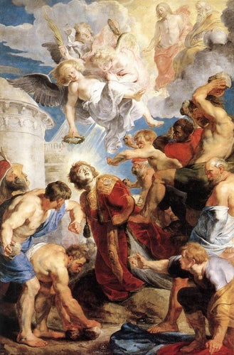 O Martírio de Santo Estêvão (Peter Paul Rubens) - Reprodução com Qualidade Museu