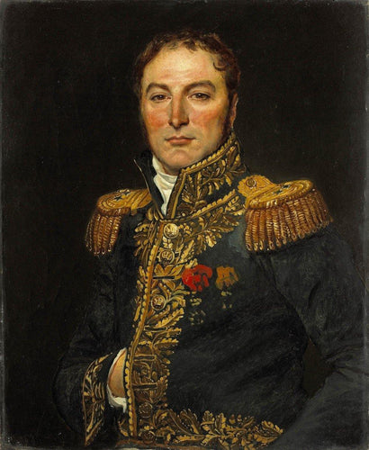 Retrato do general Barão Claude Marie Meunier (Jacques-Louis David) - Reprodução com Qualidade Museu