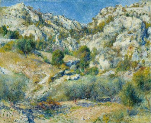 Rocky Craggs em Lestaque (Pierre-Auguste Renoir) - Reprodução com Qualidade Museu