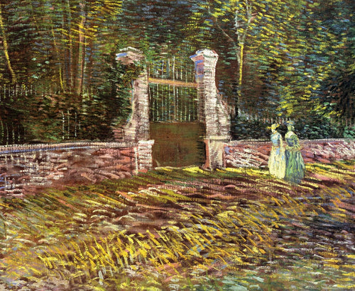 Entrada para o Parque Voyer Dargenson em Asnières (Vincent Van Gogh) - Reprodução com Qualidade Museu
