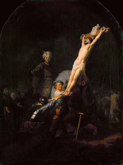 A elevação da cruz (Rembrandt) - Reprodução com Qualidade Museu
