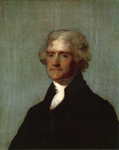 Thomas Jefferson - The Edgehill Portrait (Gilbert Stuart) - Reprodução com Qualidade Museu