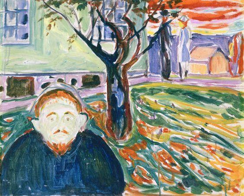 Ciúme no jardim (Edvard Munch) - Reprodução com Qualidade Museu