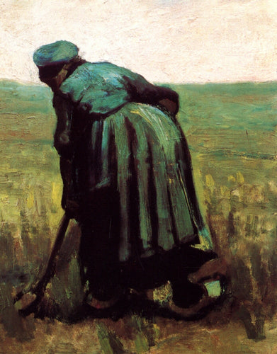 Explorando a mulher camponesa (Vincent Van Gogh) - Reprodução com Qualidade Museu