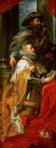 O Tríptico De Santo Ildefonso - Painel Esquerdo (Peter Paul Rubens) - Reprodução com Qualidade Museu