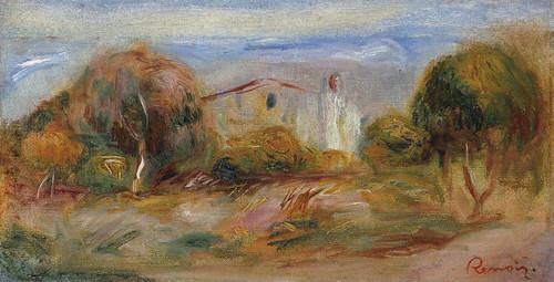 Paisagem com casa (Pierre-Auguste Renoir) - Reprodução com Qualidade Museu
