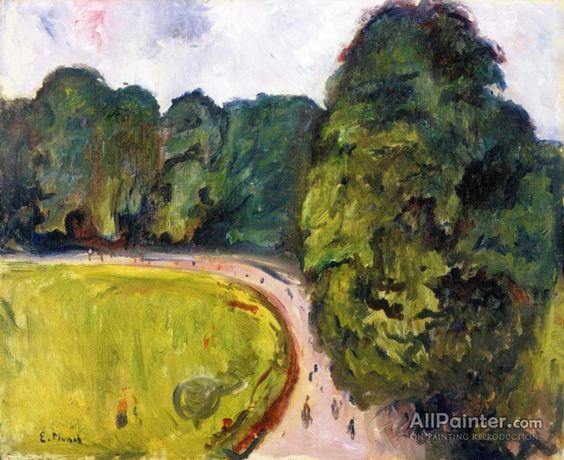Park In Kosen (Edvard Munch) - Reprodução com Qualidade Museu