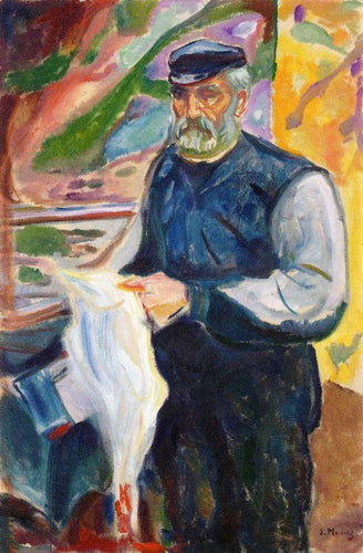 Jensen com pato abatido (Edvard Munch) - Reprodução com Qualidade Museu