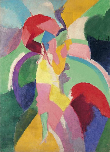 Mulher parisiense (Robert Delaunay) - Reprodução com Qualidade Museu