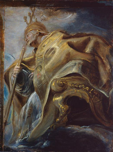 São Gregório Magno (Peter Paul Rubens) - Reprodução com Qualidade Museu