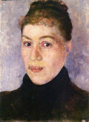 Retrato de uma mulher (Edvard Munch) - Reprodução com Qualidade Museu