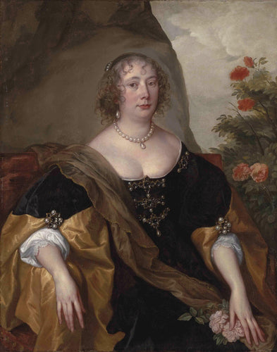 Retrato de Beatriz, condessa de Oxford (Anthony van Dyck) - Reprodução com Qualidade Museu
