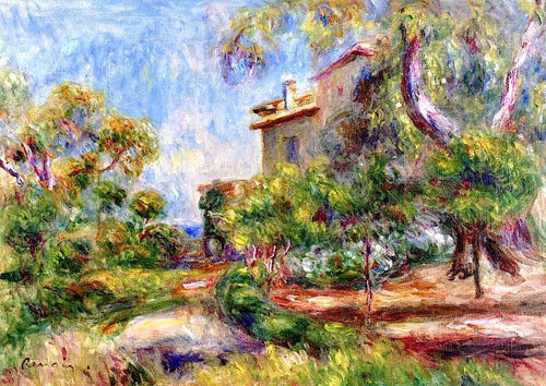 Villa At Cagnes (Pierre-Auguste Renoir) - Reprodução com Qualidade Museu
