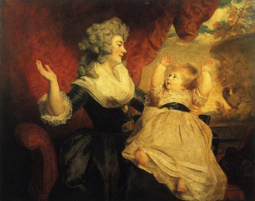 Georgiana, Duquesa de Devonshire com sua filha, Lady Georgiana Cavendish