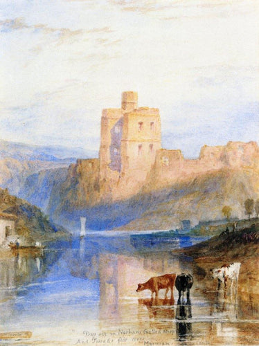 Castelo Norham no Tweed (Joseph Mallord William Turner) - Reprodução com Qualidade Museu