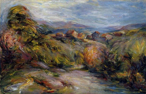 The Hills Of Cagnes (Pierre-Auguste Renoir) - Reprodução com Qualidade Museu