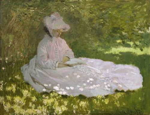 Uma Mulher Lendo (Claude Monet) - Reprodução com Qualidade Museu