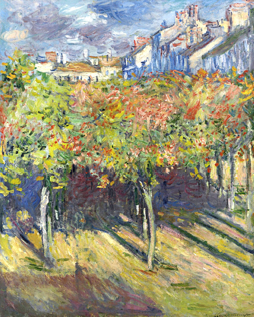 The Lindens Of Poissy (Claude Monet) - Reprodução com Qualidade Museu