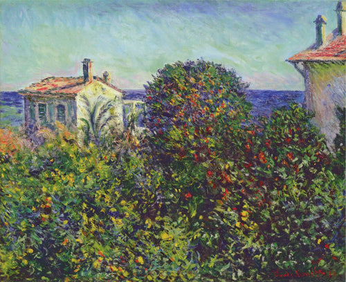 Bordighera, a casa do jardineiro (Claude Monet) - Reprodução com Qualidade Museu