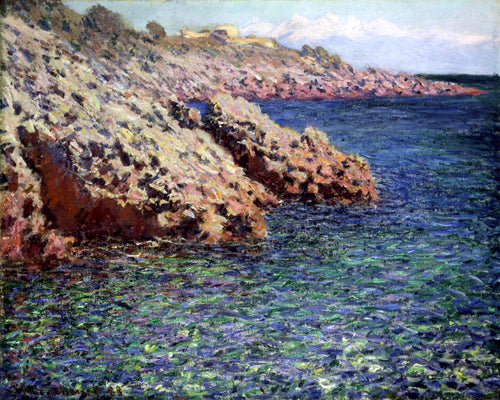 Rochas na costa mediterrânea (Claude Monet) - Reprodução com Qualidade Museu