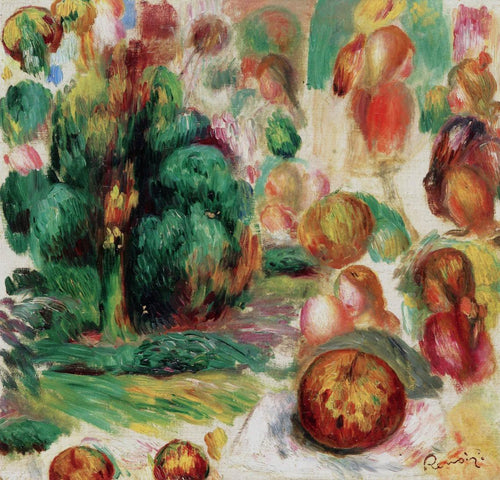 Cabeças, árvores e frutas (Pierre-Auguste Renoir) - Reprodução com Qualidade Museu