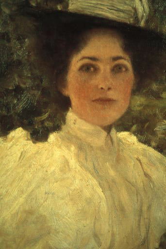 Menina no campo (Gustav Klimt) - Reprodução com Qualidade Museu