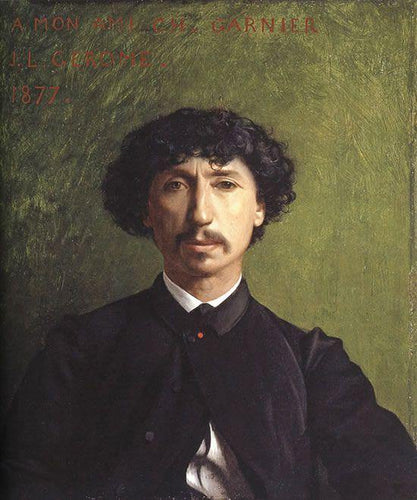Retrato de Charles Garnier (Jean-Leon Gerome) - Reprodução com Qualidade Museu