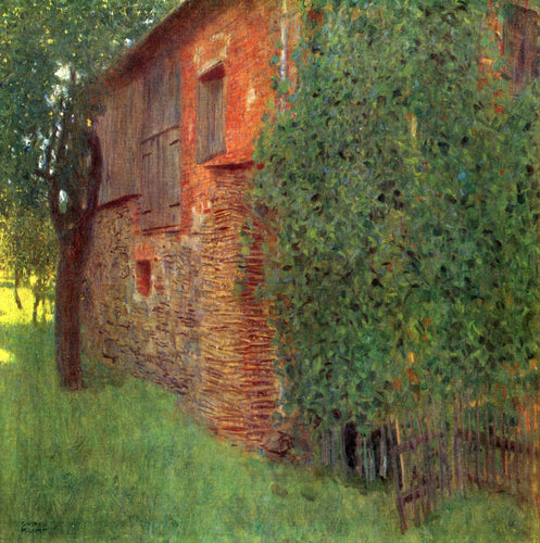 Casa de fazenda em Kammer, no Lago Attersee (Gustav Klimt) - Reprodução com Qualidade Museu