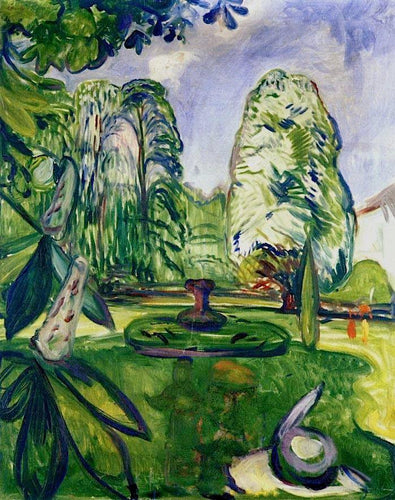 Castanheiros (Edvard Munch) - Reprodução com Qualidade Museu
