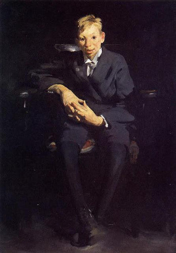 Frankie, o menino do órgão (George Bellows) - Reprodução com Qualidade Museu