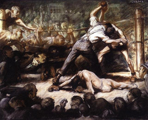 The Knock Out (George Bellows) - Reprodução com Qualidade Museu