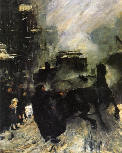 Ruas Fumegantes (George Bellows) - Reprodução com Qualidade Museu