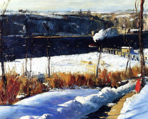 Tarde de inverno (George Bellows) - Reprodução com Qualidade Museu