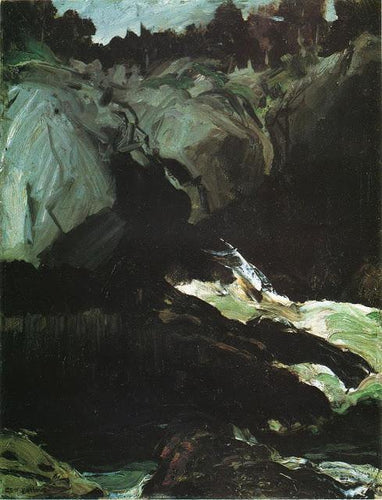 Desfiladeiro e mar (George Bellows) - Reprodução com Qualidade Museu