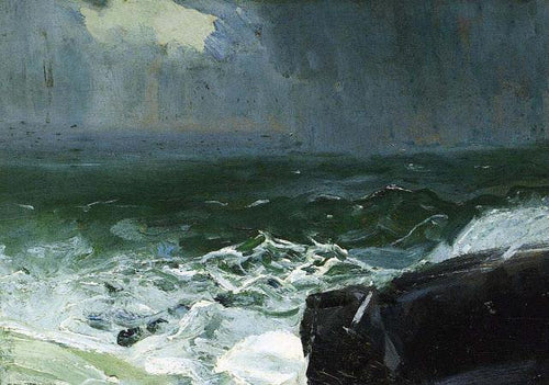 Aproximação da chuva (George Bellows) - Reprodução com Qualidade Museu
