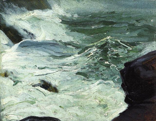 Do Rock Top, Monhegan (George Bellows) - Reprodução com Qualidade Museu