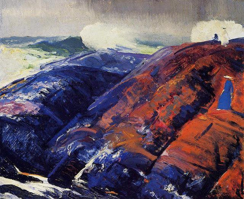 Surf de verão (George Bellows) - Reprodução com Qualidade Museu