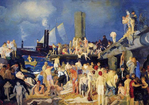 Riverfront No. 1 (George Bellows) - Reprodução com Qualidade Museu