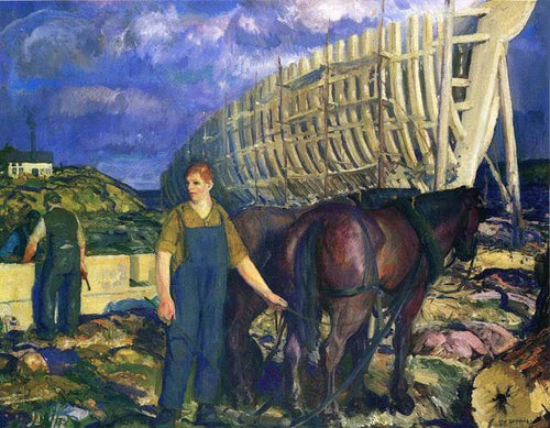 O caminhoneiro (George Bellows) - Reprodução com Qualidade Museu