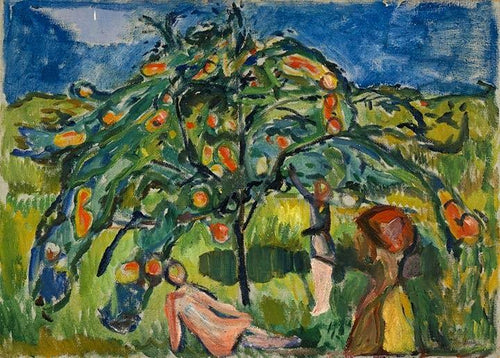 Sob a macieira (Edvard Munch) - Reprodução com Qualidade Museu