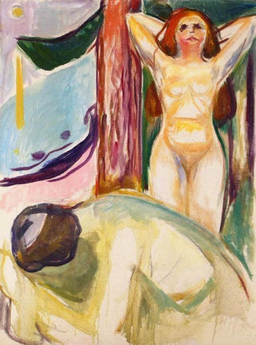 Casal Nu na Praia (Edvard Munch) - Reprodução com Qualidade Museu