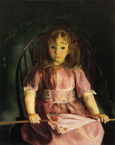 Jean em um vestido rosa (George Bellows) - Reprodução com Qualidade Museu