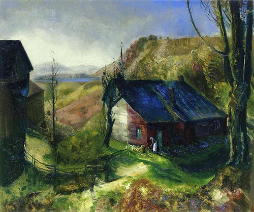 Fazenda de montanha (George Bellows) - Reprodução com Qualidade Museu