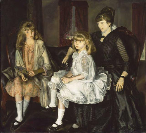 Emma e seus filhos (George Bellows) - Reprodução com Qualidade Museu