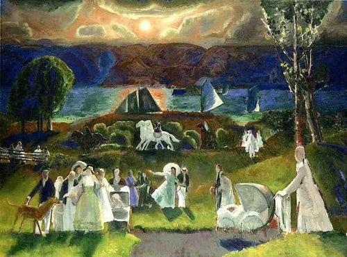 Fantasia de verão (George Bellows) - Reprodução com Qualidade Museu