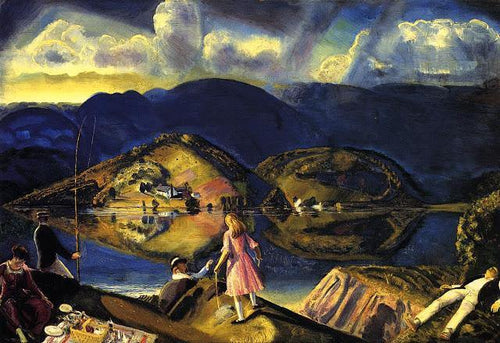 O piquenique (George Bellows) - Reprodução com Qualidade Museu