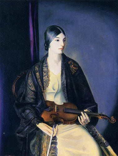 A violinista Leila Kalman (George Bellows) - Reprodução com Qualidade Museu