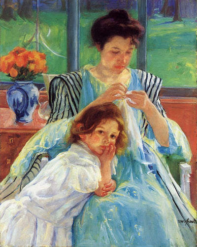 Jovem mãe (Mary Cassatt) - Reprodução com Qualidade Museu