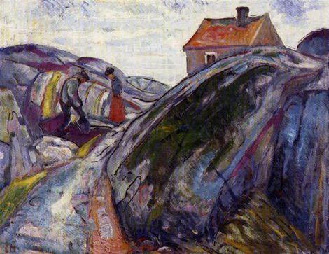 Trabalho de primavera nos arranha-céus (Edvard Munch) - Reprodução com Qualidade Museu